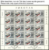 FÄRÖER 149-53KB O, 1987, Europa Und Fischereihilfe, Je Im Kleinbogen, Ersttagsstempel, Pracht, Mi. 200.- - Färöer Inseln