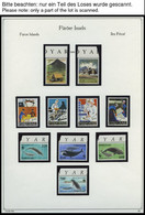 FÄRÖER **, Bis Auf Einige Wenige Werte Komplette Postfrische Sammlung Färöer Von 1990-97 Auf KA-BE Seiten, Prachterhaltu - Färöer Inseln