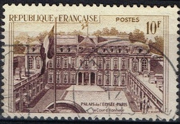 FR VAR 63 - FRANCE N° 1126 Obl. Variété Cadre Inférieur Interrompu - Usati