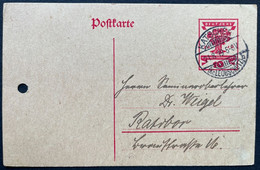 Poland  1919 German Period  Stationery Postal  Card Katscher - Kietrz  21.8.1919 - Cartas & Documentos
