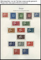 EUROPA UNION **, 1961-64, Taube, Stilisierter Baum, Ornament Und Stilisierte Blume, 4 Komplette Jahrgänge, Pracht, Mi. 2 - Sammlungen