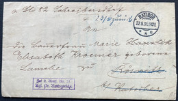 Poland  1901 German Period   Official Cover Ratibor  22.5.1901 - Brieven En Documenten