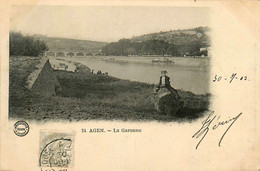 Agen * Vue Sur La Garonne * Villageois - Agen