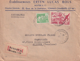 France Poste Aérienne - Lettre - 1927-1959 Briefe & Dokumente