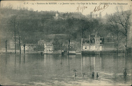 76 CANTELEU /  Janvier  La Crue De La Seine Croisset Et L'Ile Deschamps / - Canteleu