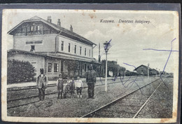 Poland  Austrian Feldpost 1915 Postcard Kozowa 2.12.1915 Dworzec Kolejowy - Covers & Documents