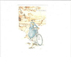 MENU FEMME A  BICYCLETTE  JUIN 1976            ****      A  SAISIR **** - Menus