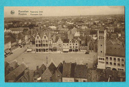 * Roeselare - Roulers (West Vlaanderen) * (Nels, Uitgever Paul Anseeuw Nollet) Panorama Oost, Grand'Place, Markt - Roeselare