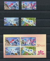 Hong Kong - Block Nr. 323 U. Mi.Nr 2120 / 2123 - "20. Jahrestag Der Wiederver. Hong Kong" ** / MNH (aus Dem Jahr 2017) - Unused Stamps