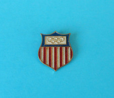 USA NOC - Vintage Pin * Olympic Games Jeux Olympiques Olympia Olympiade United States Of America - Habillement, Souvenirs & Autres
