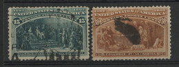 USA N° 89 + 90 (SC 238 + 239) Cote 165 € Oblitérés TB/VF - Used Stamps