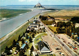 Le Mont St Michel * Vue Aérienne Sur Le Camping De La Baie Et Du Doux Repos , Hôtel Restaurant - Le Mont Saint Michel