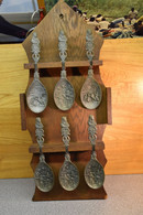 6x Lepels TIN Wapen Van Leiden (jaren 60) Made In Holland (NL) - Spoons