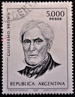 Timbre D'Argentine 1980 Admiral Guillermo Brown  Stampworld N° 1455 - Oblitérés