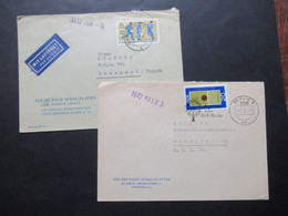 DDR 1972 2 Auslandsbriefe Nach Ungarn 1x Luftpost Umschläge VEB Deutsche Schallplatten / Bereich Absatz Usw. - Storia Postale