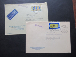 DDR 1972 2 Auslandsbriefe Nach Ungarn 1x Luftpost Umschläge VEB Deutsche Schallplatten / Bereich Absatz Usw. - Covers & Documents