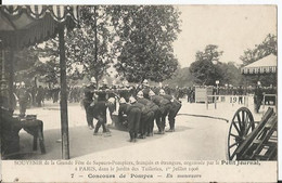 CPA - Paris Concours De Pompes - Pompiers Fête Des Sapeurs Français Et étrangers 1 Juillet 1906 - Sapeurs-Pompiers