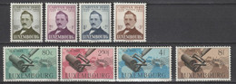 LUXEMBOURG - 1949 - ANNEE COMPLETE YVERT N°425/432 ** MNH (427 *MLH) - COTE = 60 EUR - Annate Complete