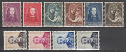 LUXEMBOURG - 1950 - ANNEE COMPLETE YVERT N°433/438 ** MNH + 439/442 * MLH - COTE = 160 EUR - Ganze Jahrgänge