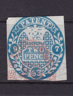 GB Fiscal/ Revenue Stamp.  Patent 2d Blue (A) - Fiscale Zegels