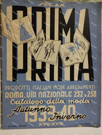 Italy Fashion Design Vogue Store Catalog. Italia PRIMA Negozio Catalogo Moda 1939-1940 Roma Via Nazionale - Moda