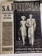 Italy Fashion Design Vogue Store Catalog. Italia PRIMA Negozio Catalogo Moda 1941 Roma Via Nazionale - Moda