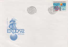 Enveloppe  FDC   1er  Jour    TCHECOSLOVAQUIE    Exposition  Universelle   SEVILLE   1992 - 1992 – Séville (Espagne)