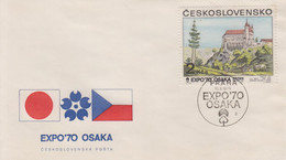 Enveloppe  FDC  1er  Jour   TCHECOSLOVAQUIE    Exposition  Universelle   OSAKA   1970 - 1970 – Osaka (Japan)