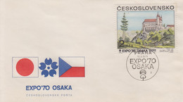 Enveloppe  FDC  1er  Jour   TCHECOSLOVAQUIE    Exposition  Universelle   OSAKA   1970 - 1970 – Osaka (Japon)
