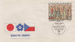 Enveloppe  FDC  1er  Jour   TCHECOSLOVAQUIE    Exposition  Universelle   OSAKA   1970 - 1970 – Osaka (Giappone)