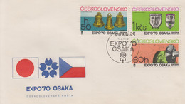 Enveloppe  FDC  1er  Jour   TCHECOSLOVAQUIE    Exposition  Universelle   OSAKA   1970 - 1970 – Osaka (Japón)