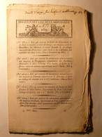 BULLETIN DES LOIS N°269 De MARS 1803 - MARINS LISTE EMIGRES - ILES DE  TOBAGO - LIAMONE PREFET CONSCRITS MARINE ANTILLES - Decrees & Laws