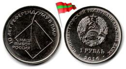 Transnistria - 1 Rouble 2016 (10 Years Of Independence Referedum - UNC) - Moldavie