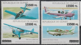 Guinée Guinea 2008 Mi. 6331/4 Surchargé Overprint Avions Airplanes Flugzeug Air Transport Piper Gardan Valmet Pup-150 - Avions