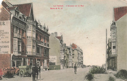 CPA BELGIQUE - La Panne - L'avenue De La Mer - Colorisé - Serie 41 N. 41 - De La Panne à Enghien En 1909 - De Panne