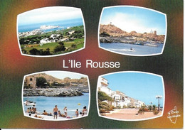 Ile Rousse - Multi Vues : Vue Générale, Ile De La Pietra, Le Phare, La Tour Génoise; La Plage; Promenade ( Datée 1997) - Autres & Non Classés