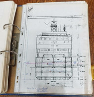 Documents HORNBAY NAVIRES CMA Portes Containers. 7 Grands PLAN Du Cargo Et Divers Documents Dans Un Classeur De 2.5 Kg - Tecnología & Instrumentos