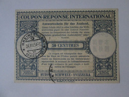 Switzerland/Suisse Valued 50 Centimes IRC-International Reply Coupon 1954,see Pictures - Schweiz