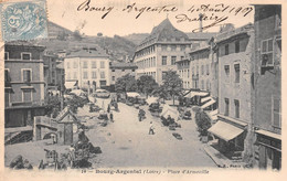 BOURG-ARGENTAL (Loire) - Place D'Armeville - Marché - Bourg Argental