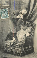 Themes Div-ref MM715- Santé -dentisterie - Dentistes -enfants - Le Petit Dentiste Et La Fillette -mal Aux Dents -/ 1904- - Santé