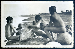 Cpa Du Tchad AEF Fort Lamy --  Sur Les Bords Du Chari  -- Photographe Pauleau Douala   AOUT22-123 - Tchad