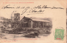 CPA NOUVELLE CALEDONIE - Hauts Fourneaux Abandonnés à Pam - Henry Caporn - 1909 - Hangar - Nouvelle-Calédonie