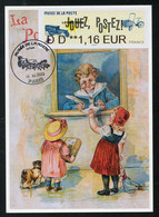 FRANCE (2022) Carte Maximum Card ATM LISA - Jouez, Postez, Musée De La Poste - La Poste Des Enfants - 2020-…