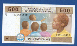 CENTRAL AFRICAN STATES - CAMEROON - P.206Ua – 500 FRANCS 2002 UNC, Serie U 039646890 - États D'Afrique Centrale