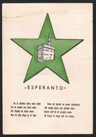 RARA CARTOLINA  ILLUSTRATA - ANNI 30-40 - ESPERANTO - FIRENZE - GRUPPO EPERANTISTA FIORENTINO (INT528) - Esperanto