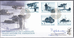 ROSS DEP. 2007 C/Wth Trans-Antarctic Exped. 50th Anniv., Limited Edition FDC - FDC