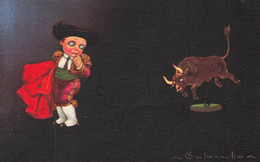 T. CORBELLA * CPA Illustrateur Corbella * N°1722-3 * Enfant Corrida Toréador Tauromachie * Italien Italia - Corbella, T.