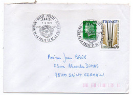 1978-- PARIS-75... Cachet  Musée Postal....tps Sur Lettre  Destinée à St Germain -78 - Bolli Manuali