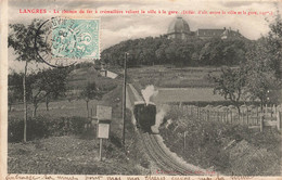 CPA Langres - Le Chemin De Fer A Cremaillere Reliant La Ville à  La Gare - A Veyssiere Edit - Langres