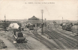 CPA Nancy - A La Gare - Le Depot Des Machines - Chemin De Fer - Locomotives - Nancy